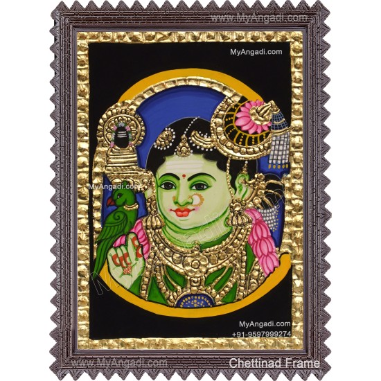 Meenakshi Amman Tanjore Painting Meenakshi Amman Tanjore Painting
