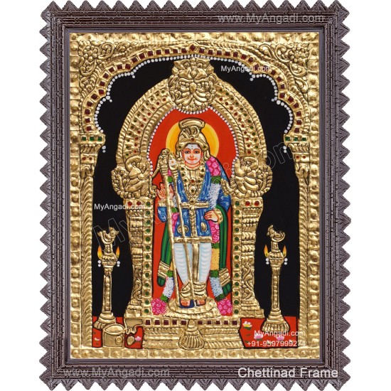 Raja Alangara Murugar Tanjore Painting