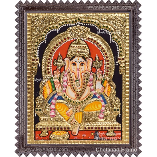 Ganesha Tanjore Painting