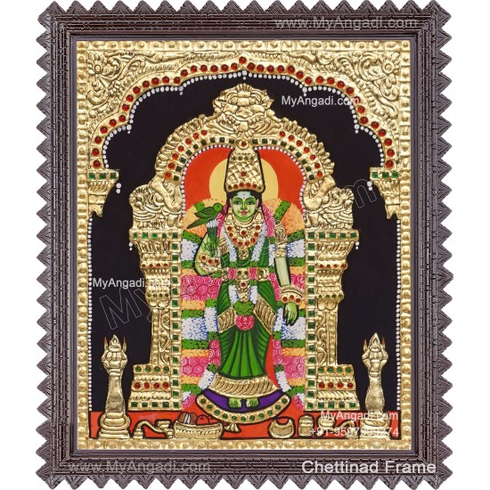 Meenakshi Amman Tanjore Painting Meenakshi Amman Tanjore Painting
