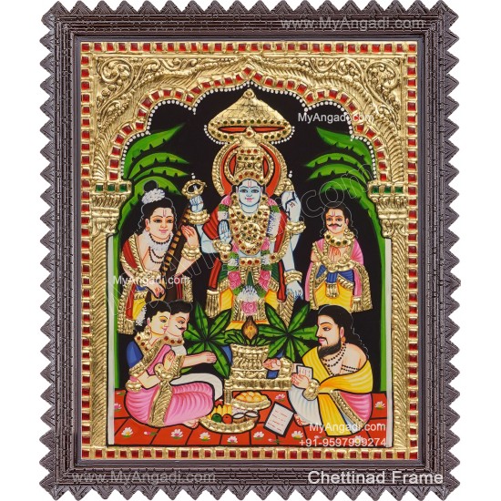 Sathya Narayana Swamy Tanjore Painting Sathya Narayana Swamy Tanjore Painting