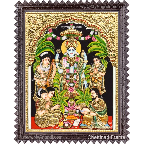 Sathya Narayana Tanjore Painting Sathya Narayana Tanjore Painting