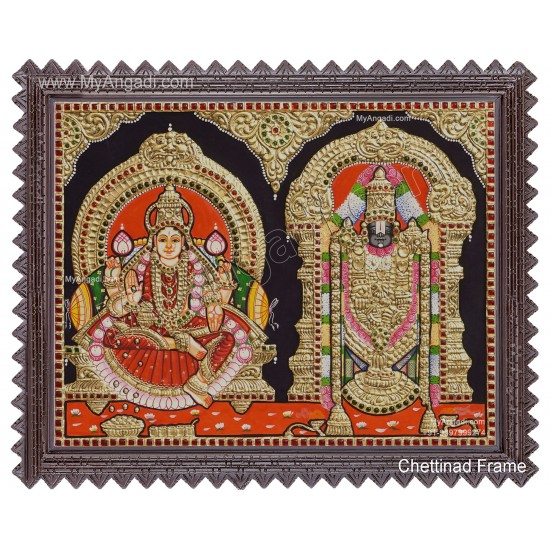 Balaji Lakshmi Tanjore Painting Balaji Lakshmi Tanjore Painting