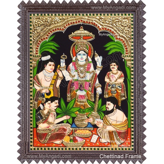 Sathyanarayana Tanjore Painting Sathyanarayana Tanjore Painting