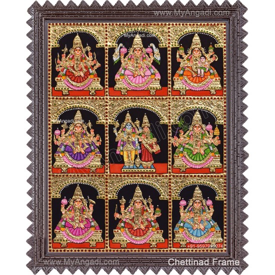 Ashta Lakshmi Tanjore Painting