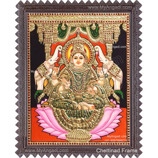 Gajalakshmi Tanjore Painting Gajalakshmi Tanjore Painting