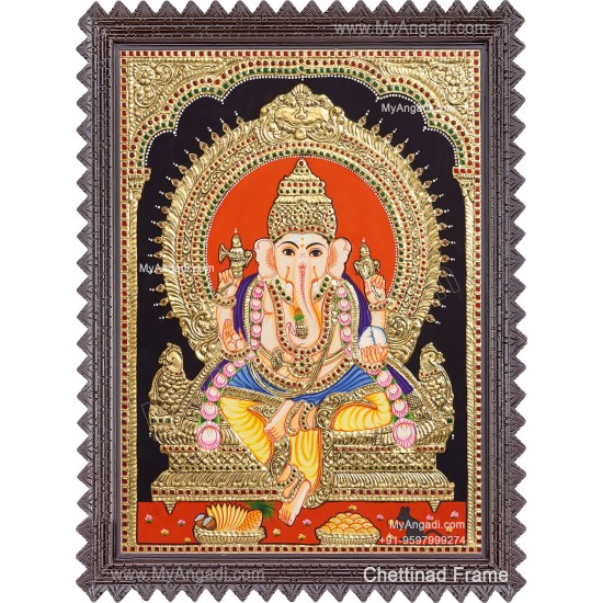 Ganapathy Tanjore Painting 