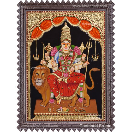 Durga Devi Tanjore Painting