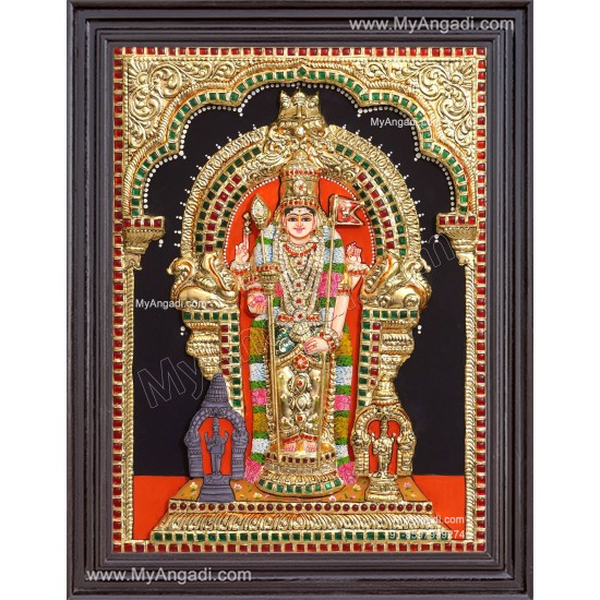Thiruchendhur Murugar 3D Tanjore Painting Thiruchendhur Murugar 3D Tanjore Painting