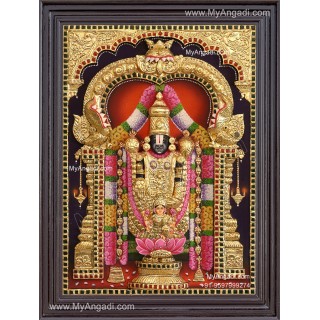 3d Balaji Lakshmi Tanjore Painting