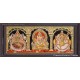 3 Panel  Lakshmi Ganesha Saraswathi Tanjore Painting