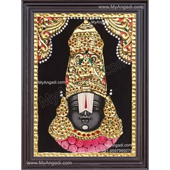 Balaji Face Tanjore Painting