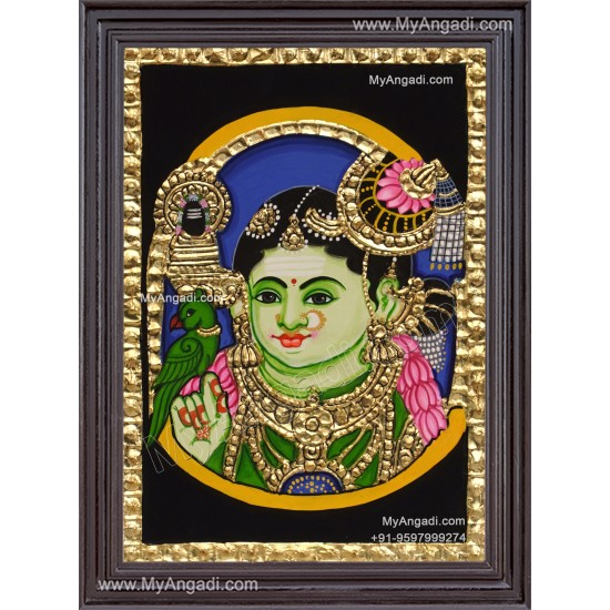 Meenakshi Amman Tanjore Painting Meenakshi Amman Tanjore Painting