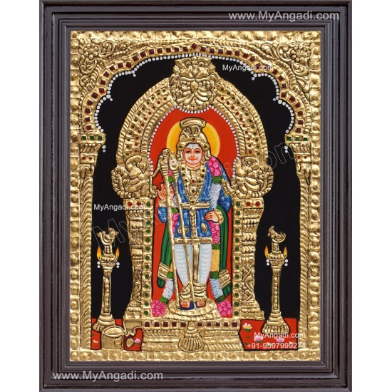 Raja Alangara Murugar Tanjore Painting