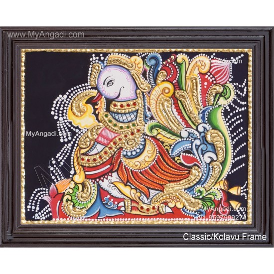 Peacock Tanjore Painting Peacock Tanjore Painting