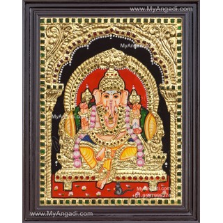 Ganapathy Tanjore Painting 
