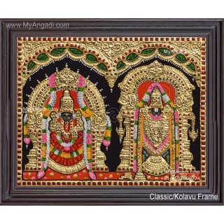 Balaji Padmavathy Thaayar Tanjore Painting