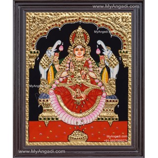 Gajalakshmi  Tanjore Painting
