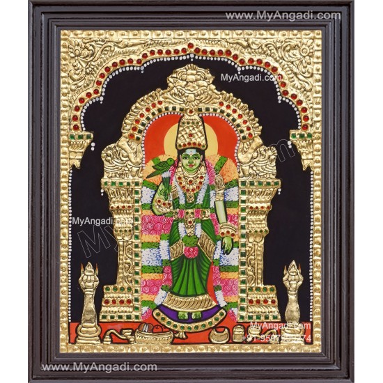 Meenakshi Amman Tanjore Painting Meenakshi Amman Tanjore Painting