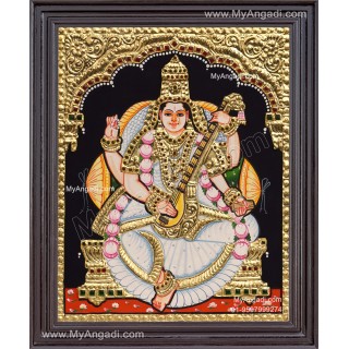 Saraswathi Tanjore Painting