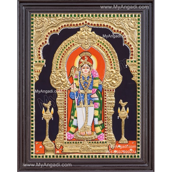 Raja Alangara Murugar Tanjore Painting Raja Alangara Murugar Tanjore Painting