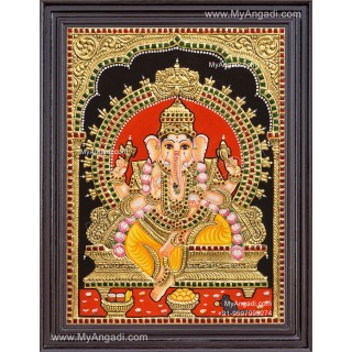 Ganesha Tanjore Painting