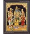 Ram Darbar - Ram with Sita, Hanuman, Lakshmanan  Tanjore Painting