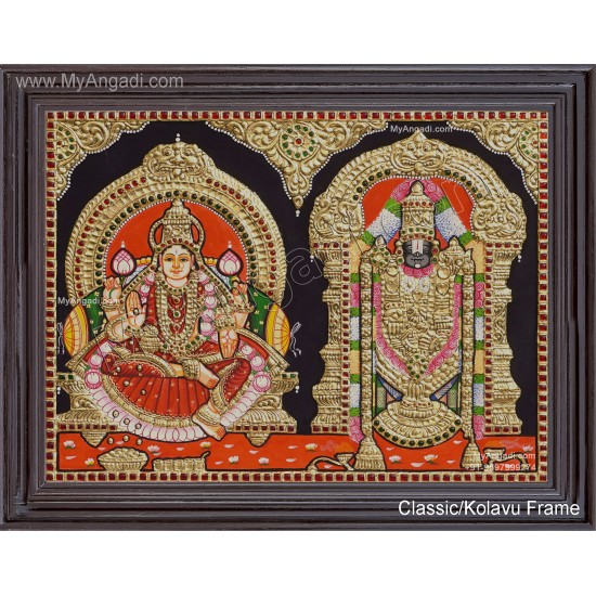 Balaji Lakshmi Tanjore Painting Balaji Lakshmi Tanjore Painting