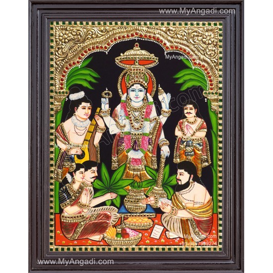 Sathyanarayana Tanjore Painting Sathyanarayana Tanjore Painting