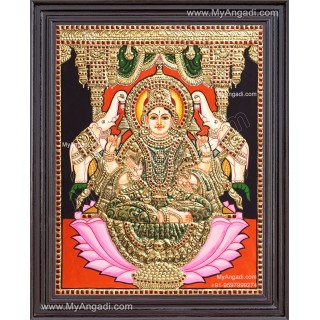 Gajalakshmi Tanjore Painting
