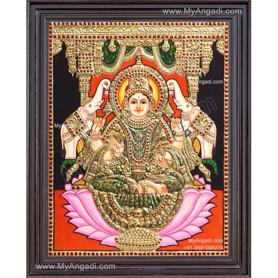 Gajalakshmi Tanjore Painting Gajalakshmi Tanjore Painting