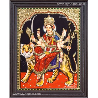 Durga Devi Tanjore Painting