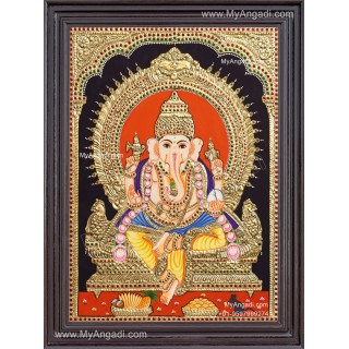Ganapathy Tanjore Painting 