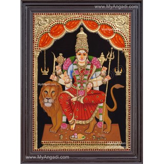 Durga Devi Tanjore Painting