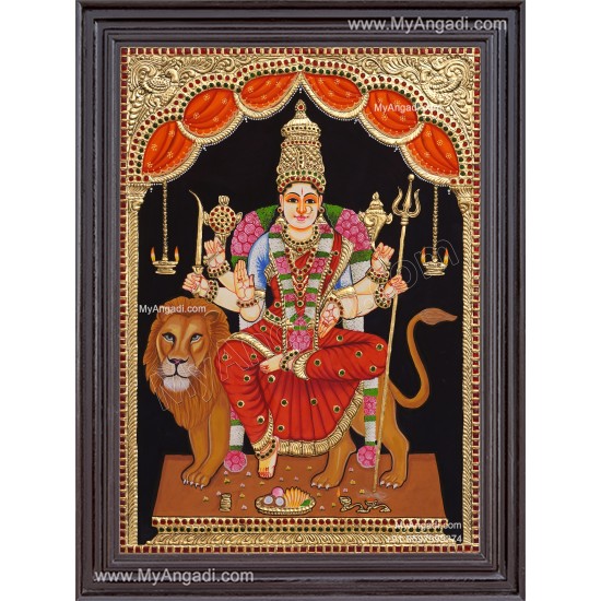Durga Devi Tanjore Painting