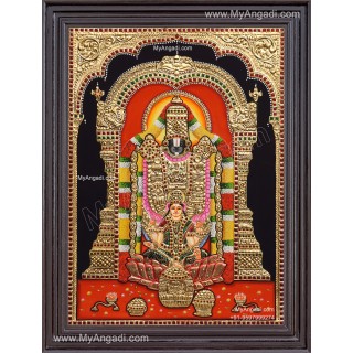 Balaji with Lakshmi Tanjore Painting