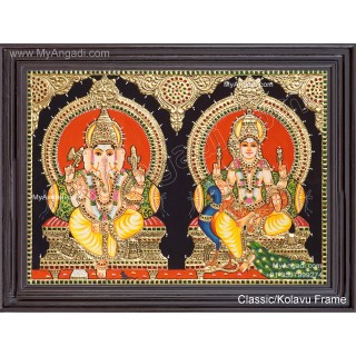Ganesha Murugar  Tanjore Painting