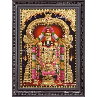 3d Balaji Lakshmi Tanjore Painting