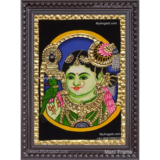 Meenakshi Amman Tanjore Painting Meenakshi Amman Tanjore Painting