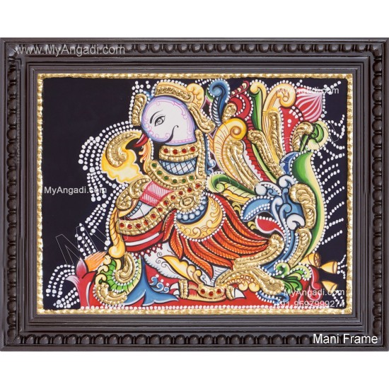 Peacock Tanjore Painting Peacock Tanjore Painting