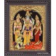 Ram Darbar - Ram with Sita, Hanuman, Lakshmanan  Tanjore Painting