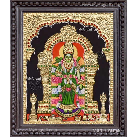 Meenakshi Amman Tanjore Painting Meenakshi Amman Tanjore Painting