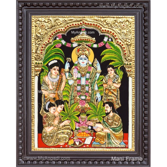Sathya Narayana Tanjore Painting Sathya Narayana Tanjore Painting