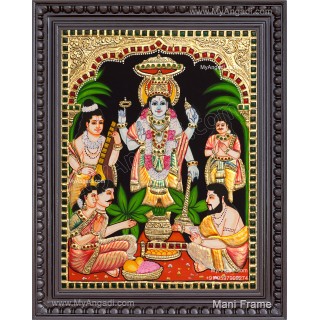 Sathyanarayana Swamy Tanjore Painting
