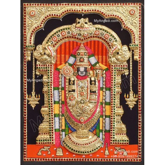 3D Balaji Tanjore Painting 3D Balaji Tanjore Painting