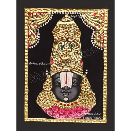 Balaji Face Tanjore Painting