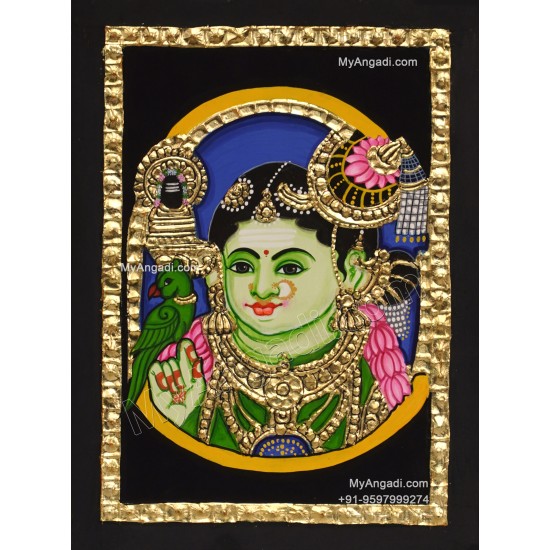Meenakshi Amman Tanjore Painting Meenakshi Amman Tanjore Painting