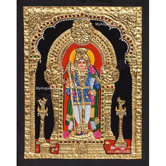 Raja Alangara Murugar Tanjore Painting Raja Alangara Murugar Tanjore Painting