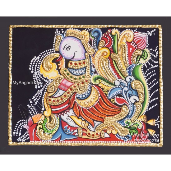 Peacock Tanjore Painting Peacock Tanjore Painting