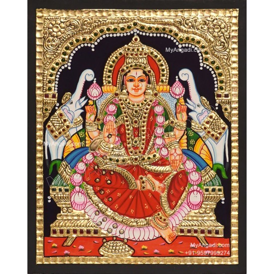 Gajalakshmi Tanjore Painting Gajalakshmi Tanjore Painting